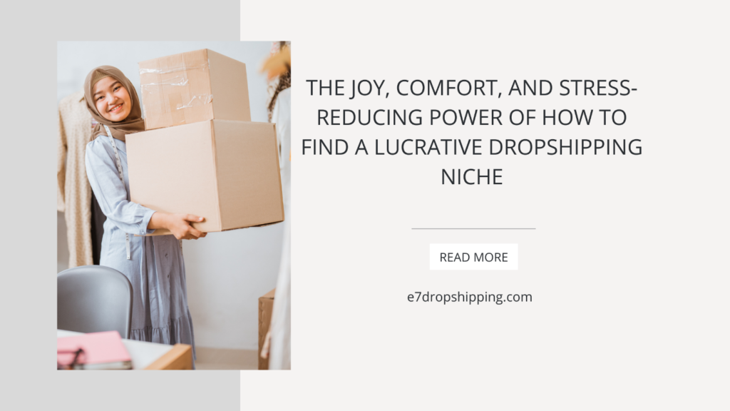 The Joy, Comfort, and Stress-Reducing Power of How to Find a Lucrative Dropshipping Niche?